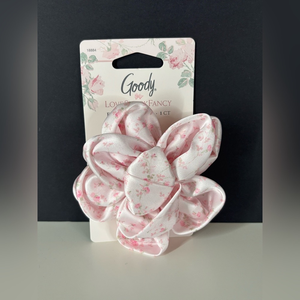 LoveShackFancy x Goody x Wet Brush Flower Elastic English Ivy Pink BNWT